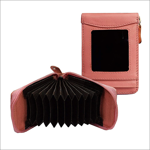 Pink Genuine Leather Men Wallet Design: Attractive Design