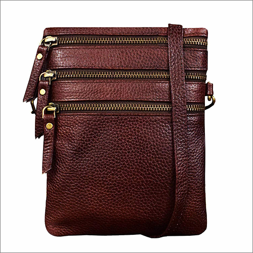 Brown Leather Cross Body Bag