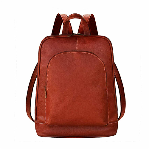 Genuine Leather Brown Travel Backpack Design: Attractive Design