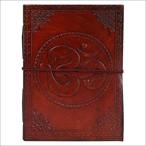 Om Leather Journal Vintage Bound Sketchbook Handmade Paper Notebook Sewing Binding