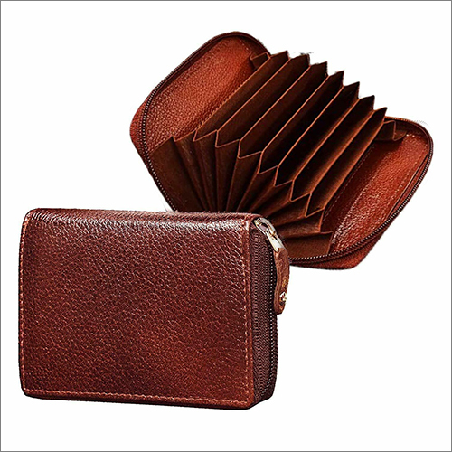 Brown Genuine Leather Unisex Card Holder