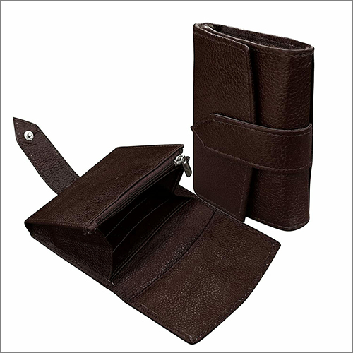 Genuine Leather Coffee Brown Card Holder