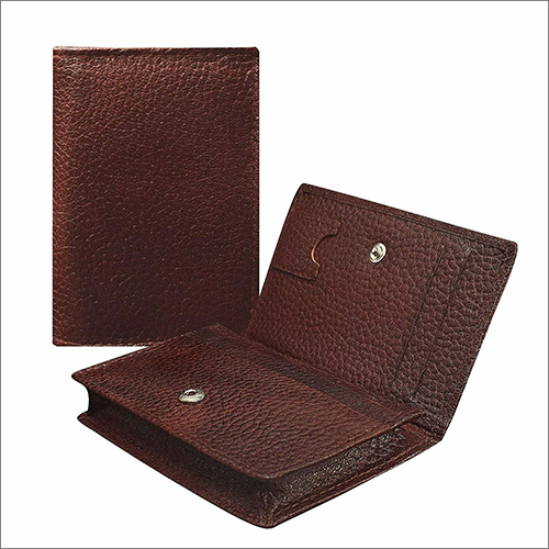 Genuine Leather Dark Brown Card Holder