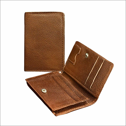 Brown Genuine Leather Unisex Card Holder