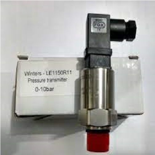 Winters Pressure Transmitter - Stainless Steel Customized Size - Black And Silver 0-250 Bar Scale Suitable For Pump And Compressor Monitoring Ip65/ip67 Rated