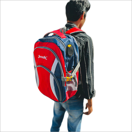 Red Casual School Bag