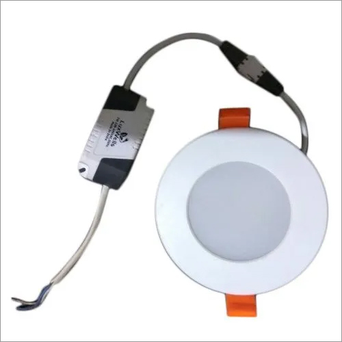 6W Round Adore Model LED Downlight - Aluminum, Round Shape, Cool White Light, Color Temperature 3500-4100K | Ideal for Homes, Offices & Colleges