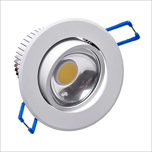 COB LED Downlight - Aluminum, Round Shape, Cool White Color, Color Temperature 3500-4100K | Ideal for Home, Office, Colleges