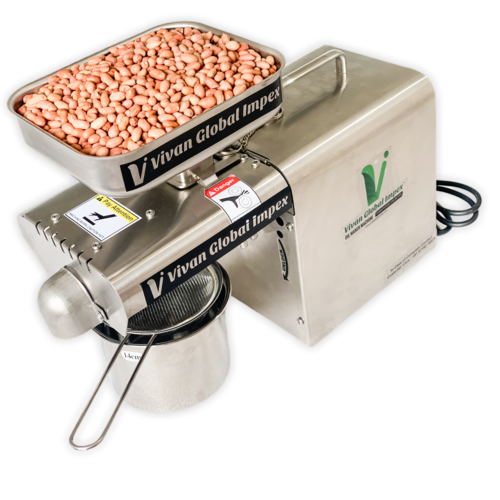 Oil Extraction Machine - 304 Food Grade Stainless Steel, 46x19x24 CM | 4-5 KG/Hrs Capacity, 400W Power, 2.5 Years Warranty