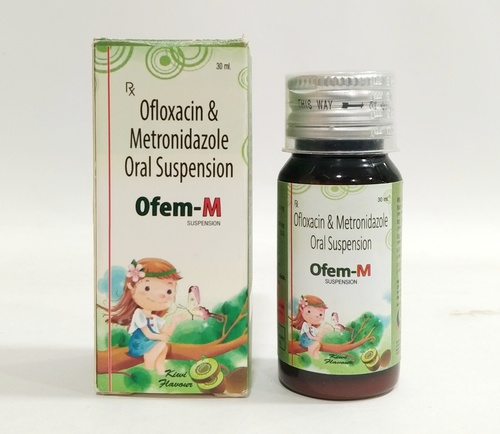 मेट्रोटिनिडाजोल ओरल सस्पेंशन (मैंगो फ्लेवर) के साथ ओफ़्लॉक्सासिन