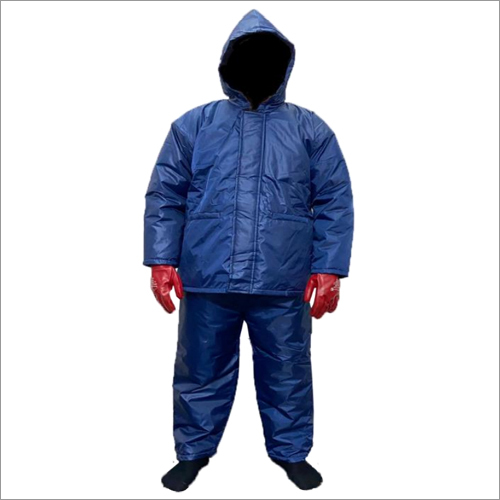 Blue 100 Percent Polyester Cold Protection Suit