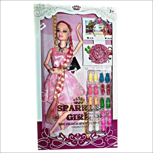 Sparkle 1618 Fashion Barbie Doll - Durable Multicolor Cartoon Toy for Children | Ideal Playing Toy for Creative Imagination