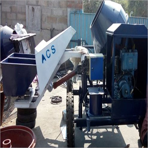 Semi Automatic Hydraulic Concrete Mixer Construction