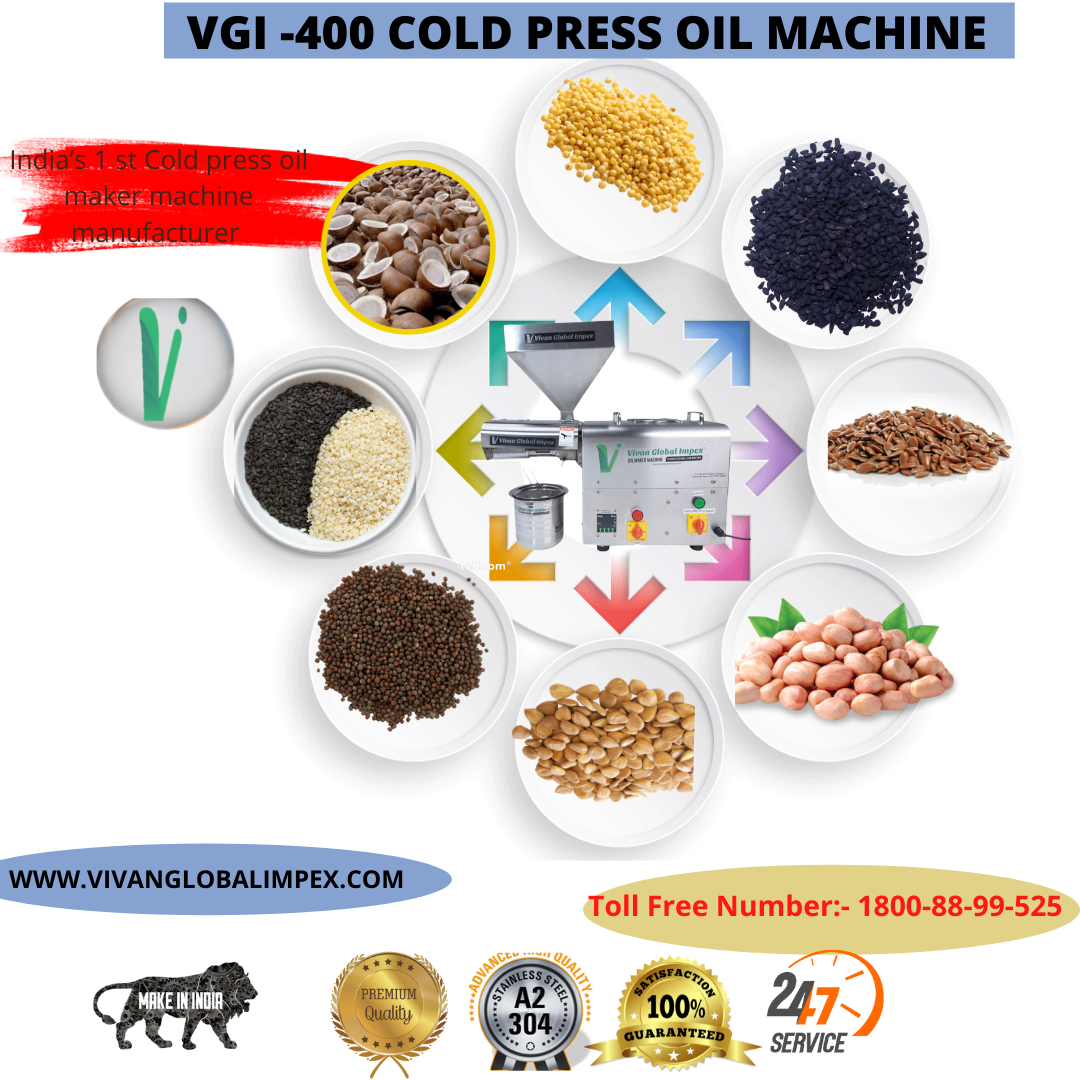 Mini Oil Mill - 304 Food Grade Ss, 71x34x51 Cm | 12-15 Kg/hr Capacity, 1500w Power, 1 Hp Motor, Single Phase, 76 Rpm, 1 Year Warranty