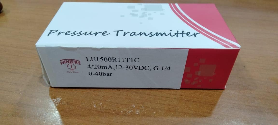 Winters Pressure Transmitter Range 0-10 Bar Accuracy: +-0.5%