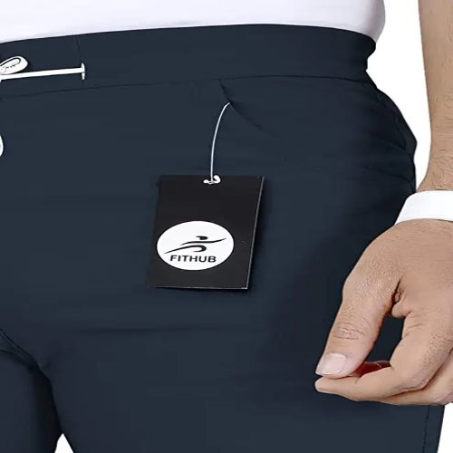 Dark Blue Regular Fit Track Pant