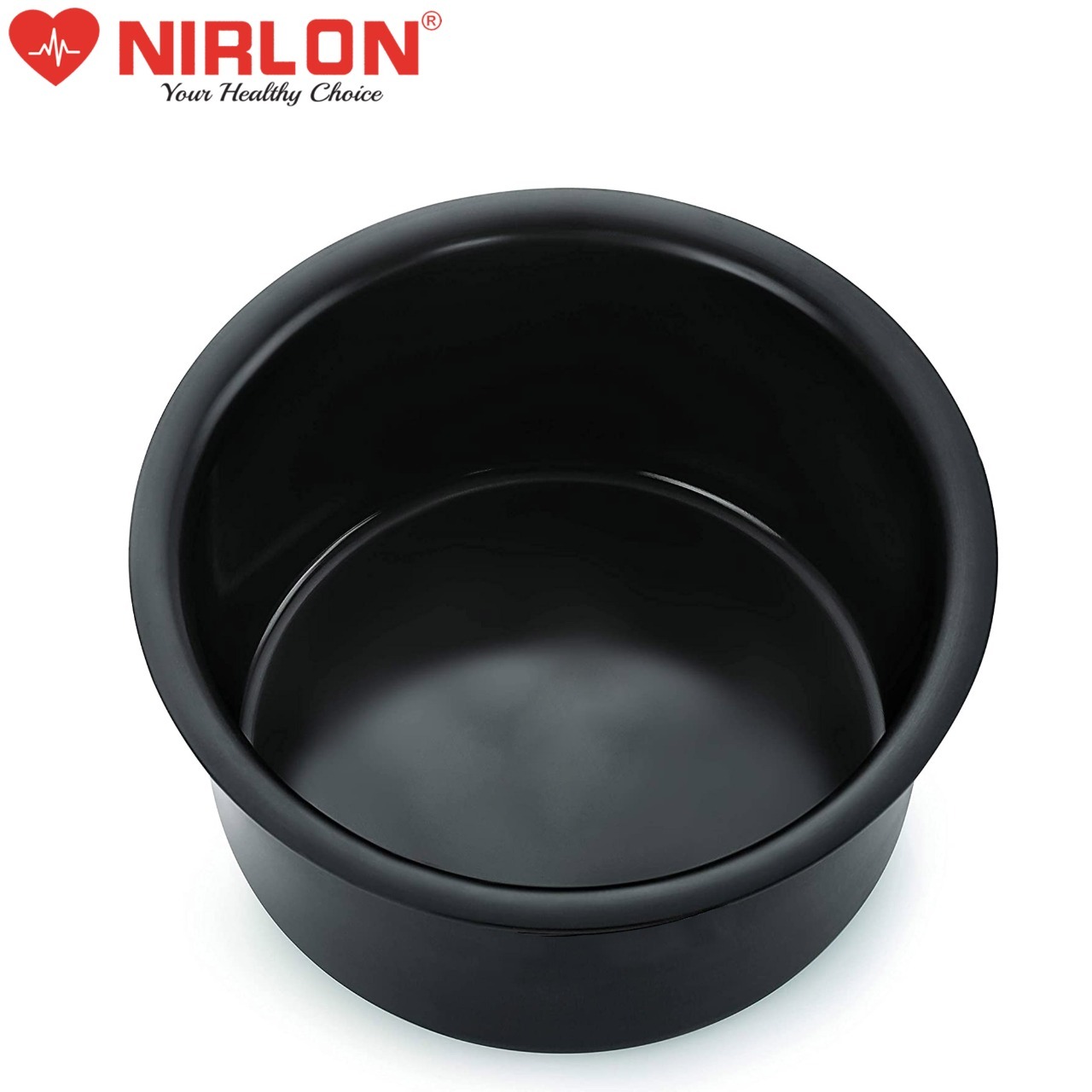 Nirlon Hard Anodised Tope/cook Pot 17 Cms - Aluminium, 1.8 Liters Capacity, Black Color, 3mm Thickness, 900g Weight, 1 Year Warranty
