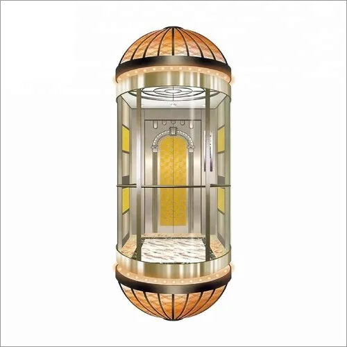 स्टेनलेस स्टील कैप्सूल पैसेंजर एलेवेटर