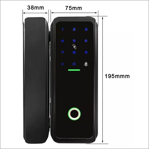 Black Glass Smart Door Lock