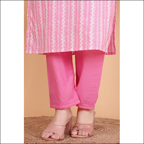 Pink Cotton Suit - Available In L, Xl, Xxl Sizes | Breathable, Cool Dry, Washable, No Fade, Waterproof Features For Casual, Ethnic, And Party Wear
