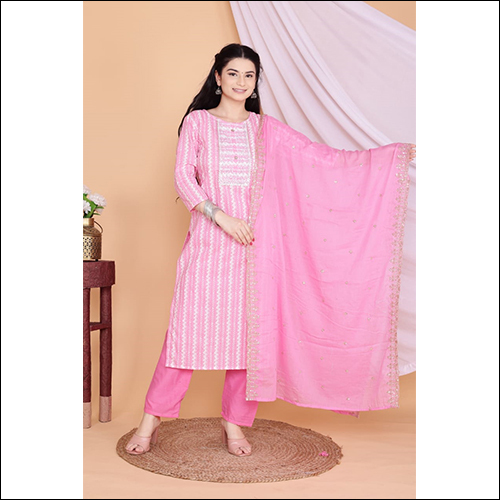Pink Cotton Suit - Available In L, Xl, Xxl Sizes | Breathable, Cool Dry, Washable, No Fade, Waterproof Features For Casual, Ethnic, And Party Wear