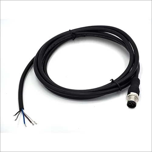 M12 Sensor Connectors - Pvc, 1.5mm Pitch Size, Black Color | Female Connectivity For Factory Automation, Durable For Washdown And Corrosive Environments