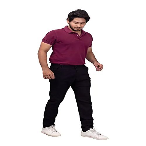 ब्लैक स्ट्रेचेबल फॉर्मल पैंट