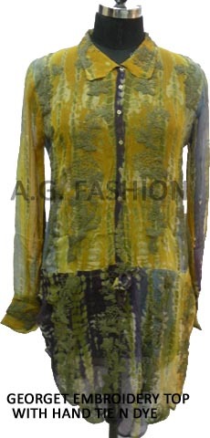 क्रेप सिल्क कैजुअल टॉप