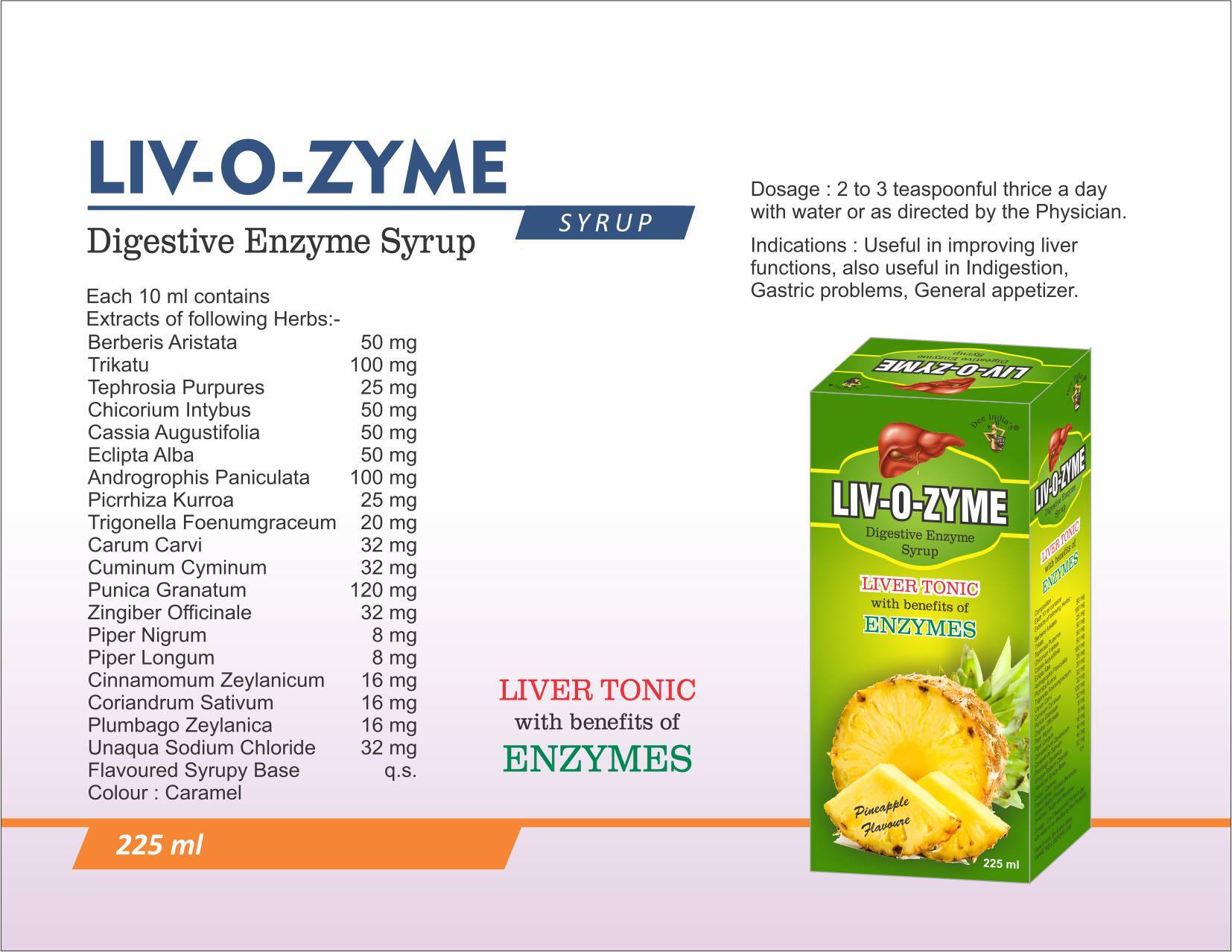 Liv O Zyme Syrup Age Group: For Adults