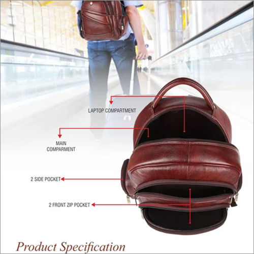 Hammonds Flycatcher Brown Leather Backpack