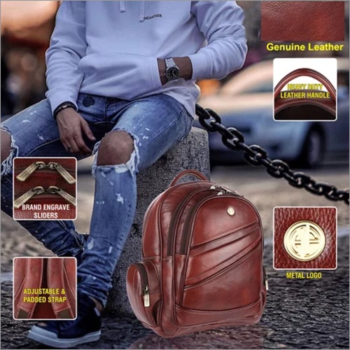 Hammonds Flycatcher Brown Leather Backpack