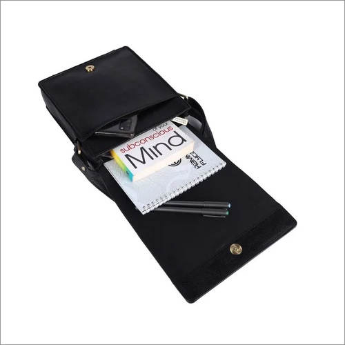 Sb1159-blck Leather Side Bag