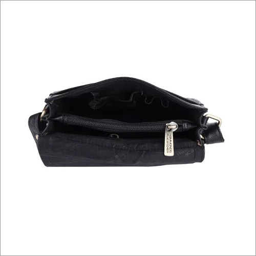 Sb1159-blck Leather Side Bag