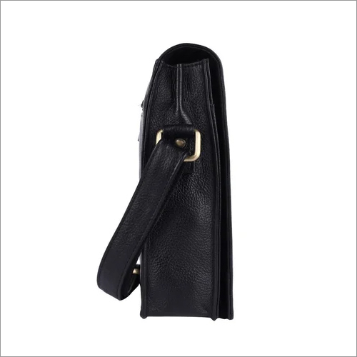 Sb1159-blck Leather Side Bag