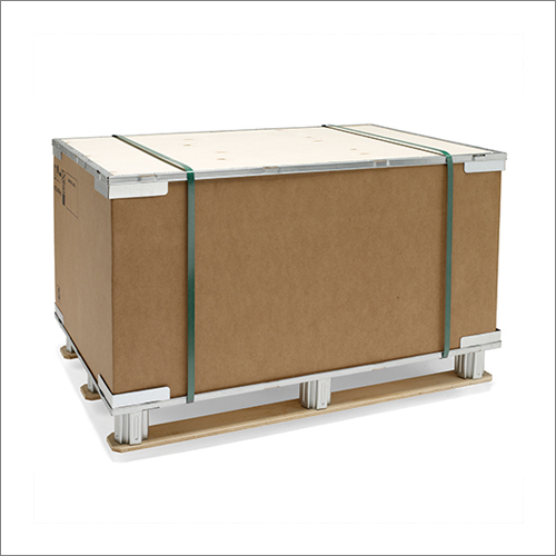 Corrugated Pallet Boxes - Laminated Material, Custom Sizes Available | Tool-free Assembly, Rippled Edges For Easy Folding, Glossy Lamination