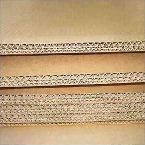 Brown Corrugated Paper Sheets - Customized Sizes, Recycled Material | Compatible With Digital Printing, Ranging From 3 To 9 Plies