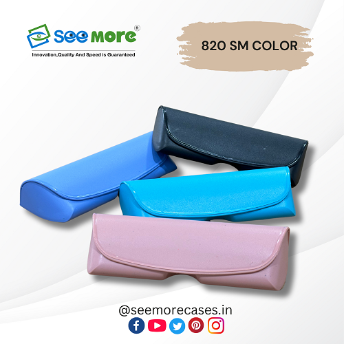 Colorful Spectacles Case - Polypropylene, 165 x 65 x 35 mm, Multicolor Aviator Style, Antistatic, Biodegradable, Moisture Proof, Shock Resistant, Button Closure