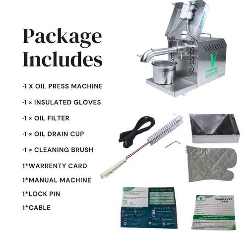 Automatic 1500 Watt Oil Extraction Machine