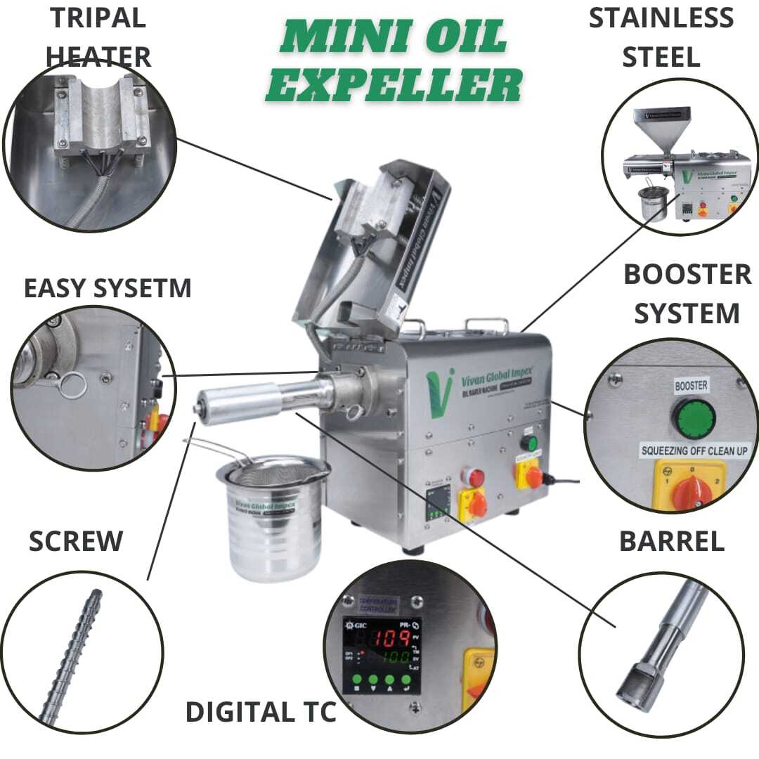 Automatic 1500 Watt Oil Extraction Machine