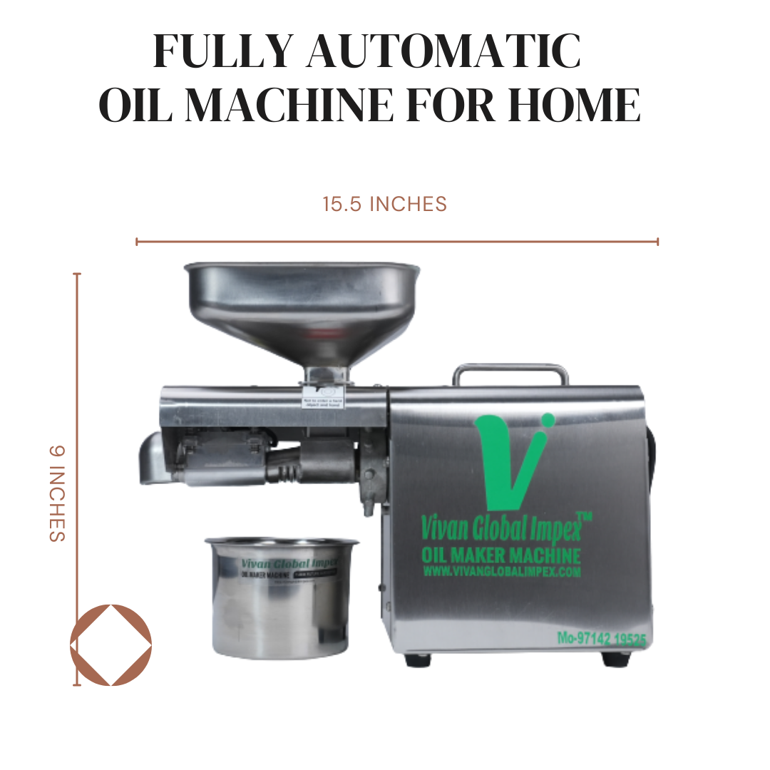Mini Domestic Oil Maker Machine - 400W Motor Power, 304 Food Grade SS ...