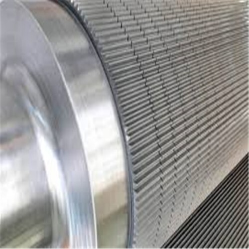 Chrome Plating Corrugated Roll - Alloy Steel, Forged Design, Silver Finish | Upper And Lower Tooth-shaped Rollers, Pressure Roller Compatibility, Enhanced Surface Hardness