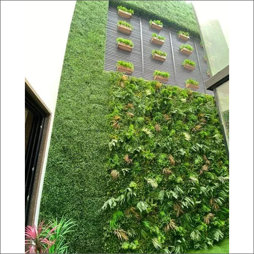 Artificial Green Wall Grass - Standard Size, Plastic Material | Durable, Easy to Clean, Moisture Proof, Washable, Lightweight for Home and Event Decoration