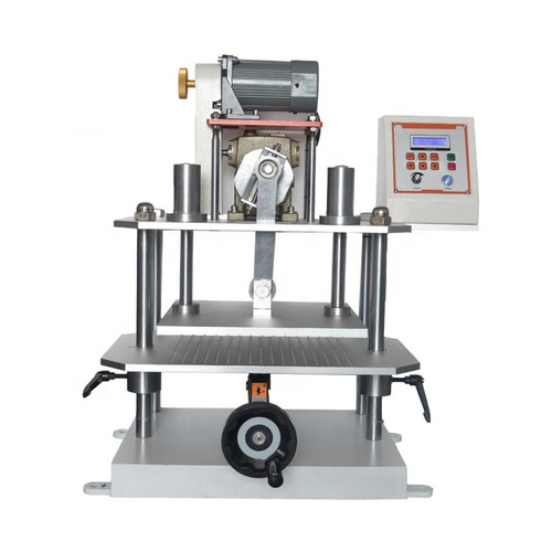 DH-CF Foam Repeated Compression Deformation Tester - Dimensions: 200x200mm, Compression Stroke: 0-50mm, Rate: 60 CPM, Weight: 102kg, LCD Counter | Complies with ISO-7214, JIS-K6767, K6382 Standards