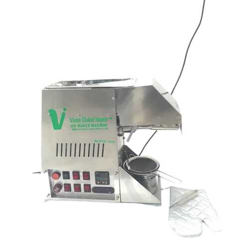 Oil Extraction Machine - Stainless Steel, 48x19x43cm | Automatic, 10 Kg/hr Capacity, 1000W Power, 1 Year Warranty