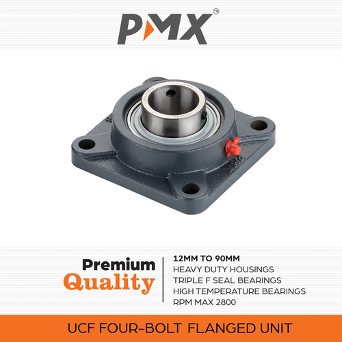 Grey Four Bolt Flange Bearing