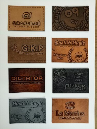 Jeans Leather Labels