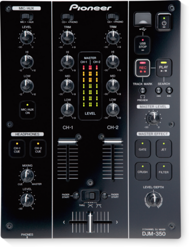 Pioneer Djm-350 2-Channel Dj Mixer Dimension(L*W*H): 301 X 218 X 107 Millimeter (Mm)