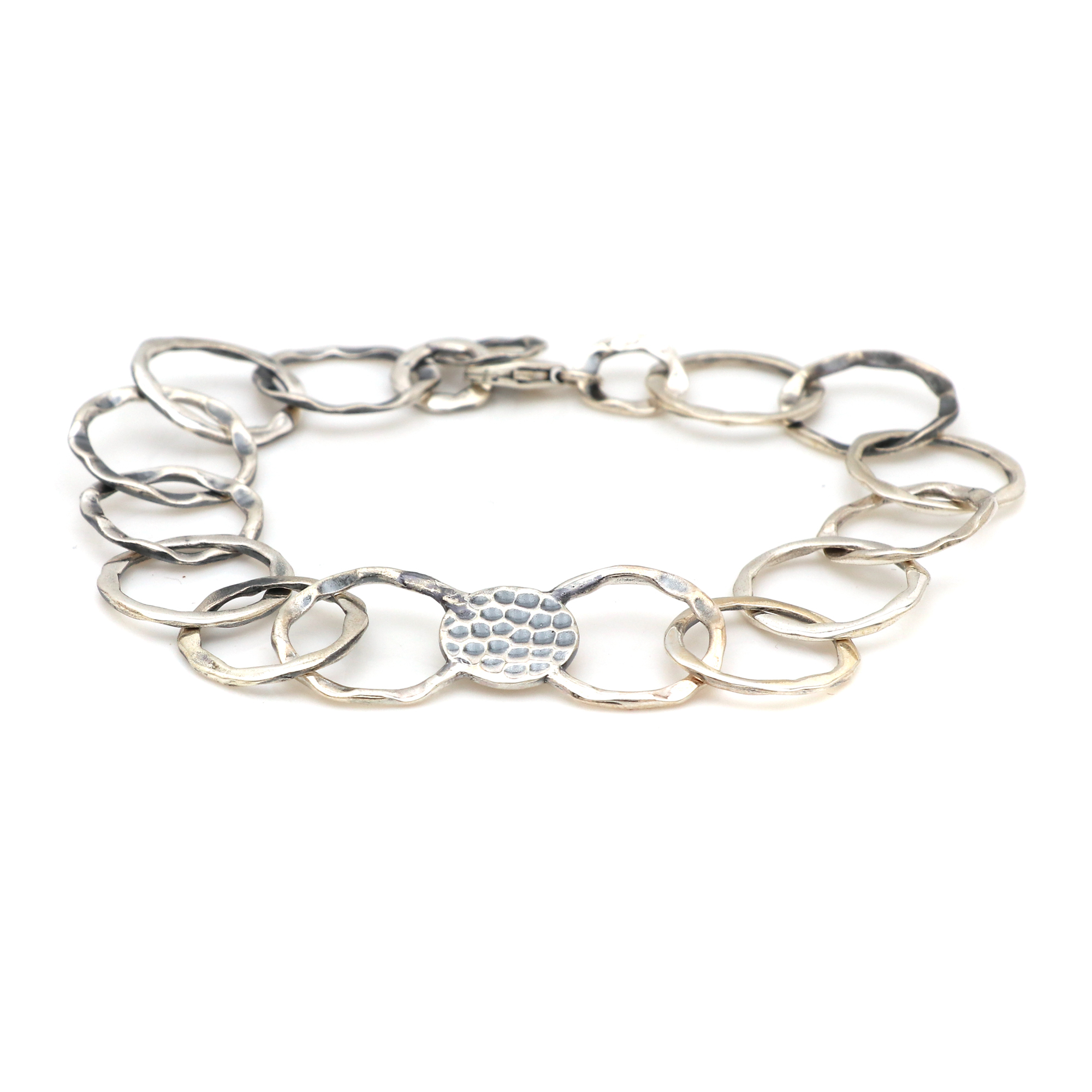 Silipada Hammered Link Bracelet