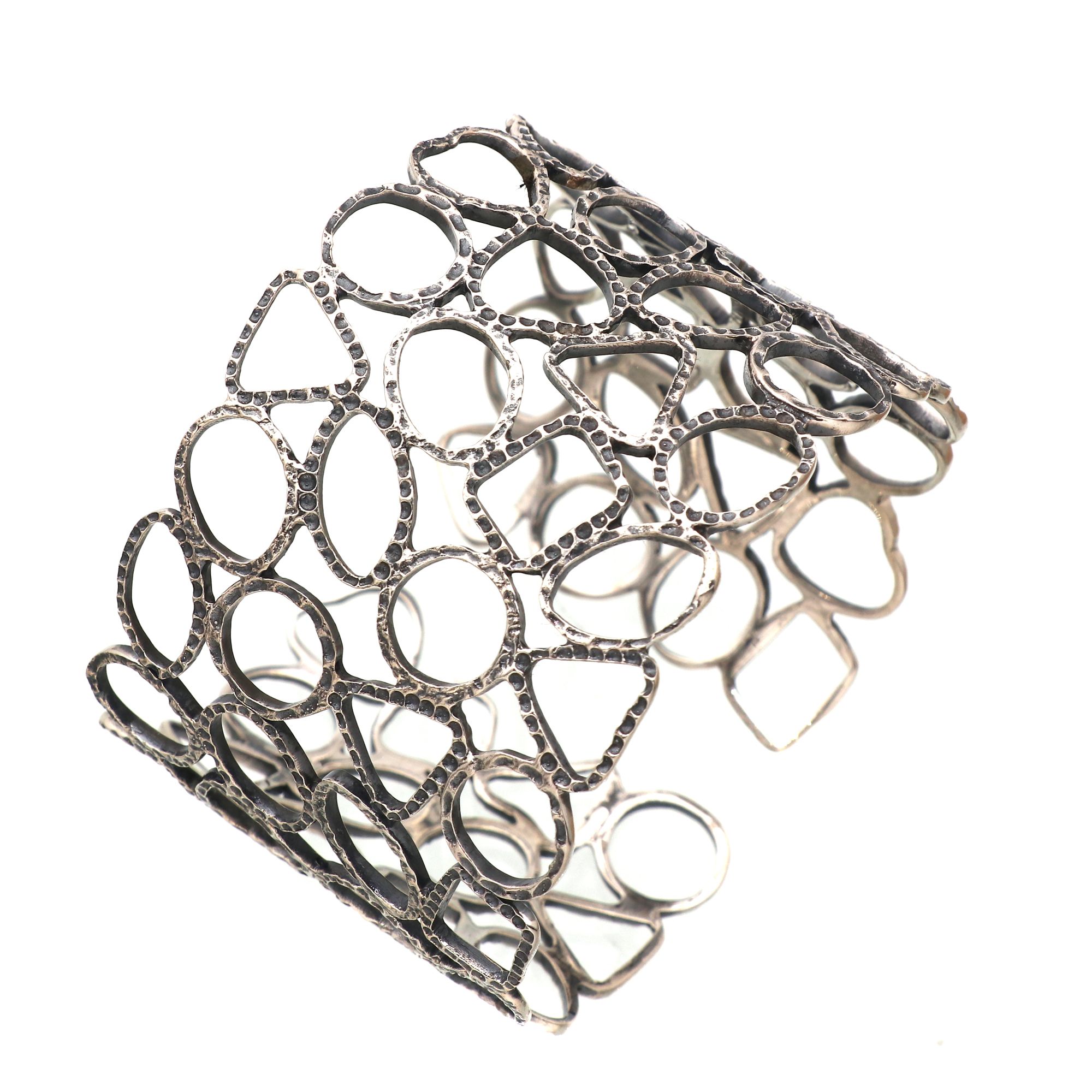 Big Wide Silver Cuff Bracelet