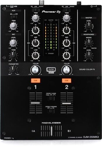 Pioneer Djm-250Mk2 2-Channel Dj Mixer - Dimension (L*W*H): 320 X 230 X 108 Millimeter (Mm)